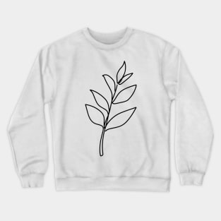 Line Art Flora (Black) Crewneck Sweatshirt